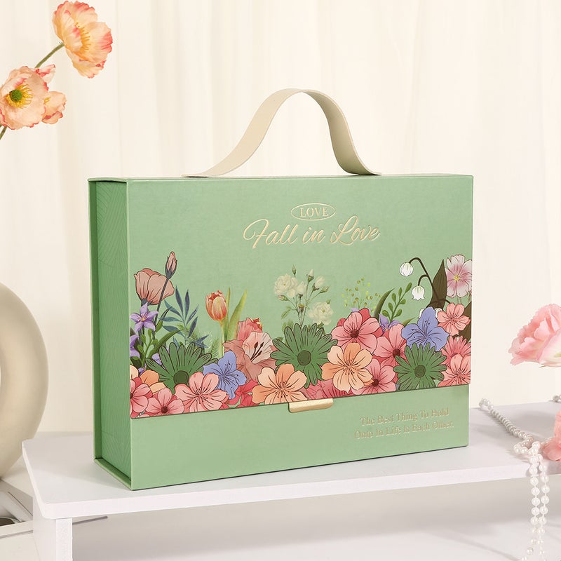 صندوق هدايا بسيط فاخر خفيف للإبداع صندوق فارغ لعيد الحب تذكار زفاف صندوق تغليف هدايا عيد الميلاد تخزين - Image 1